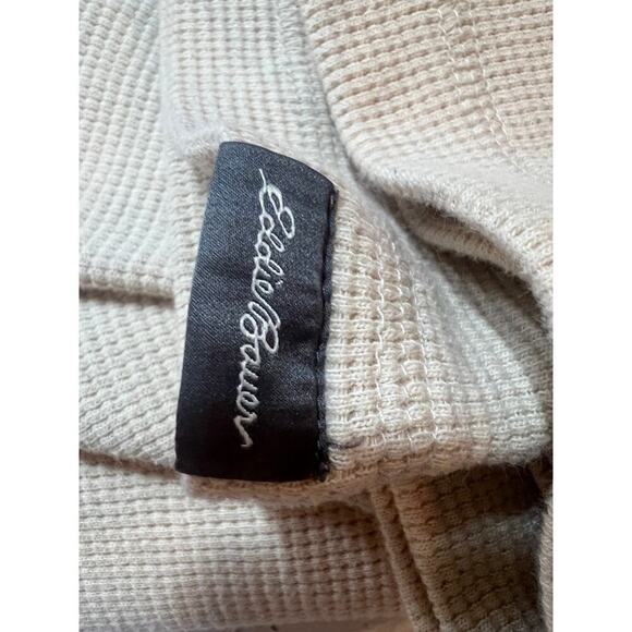 EDDIE BAUER LONG SLEEVE WAFFLE KNIT CREAM SHIRT MENS XL - Picture 7 of 7